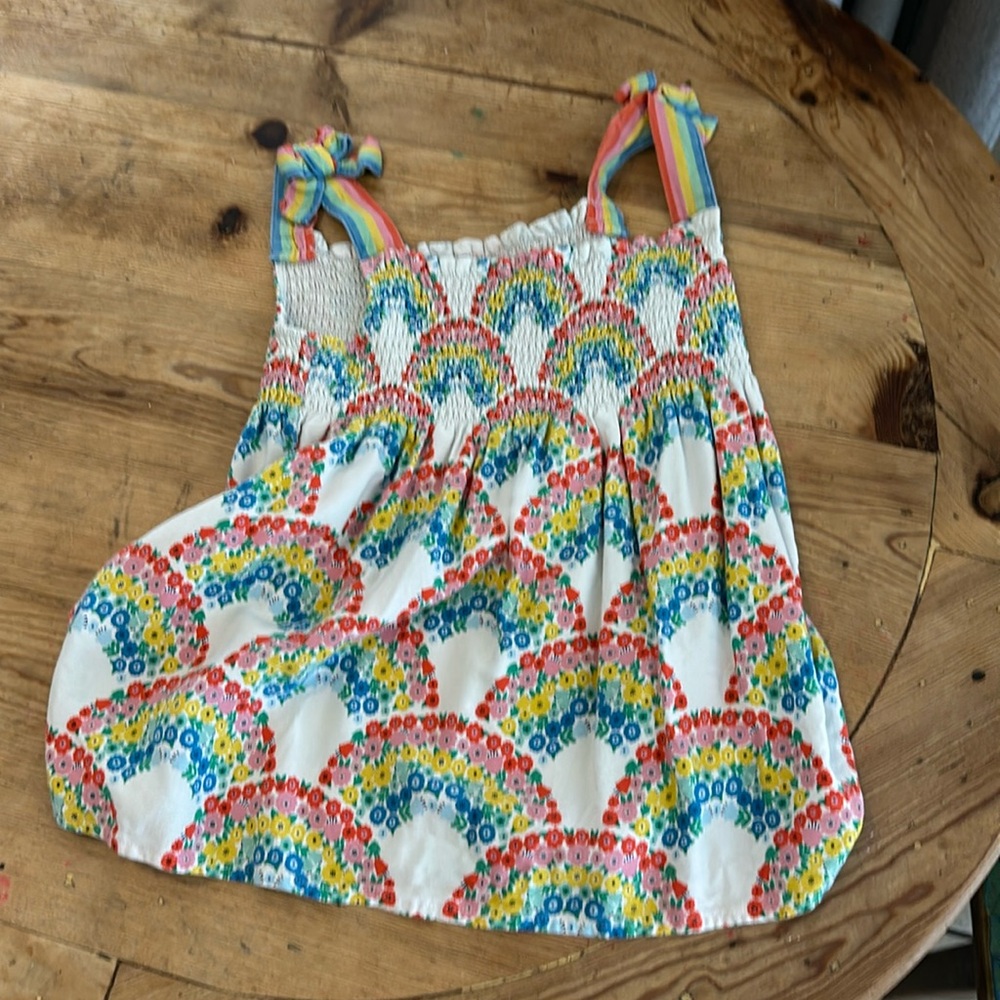 Mini Boden rainbow top